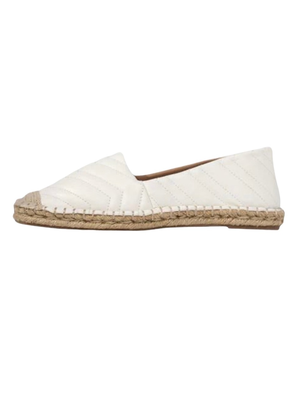 Vici Women’s Quilted White Espadrille Slip-On Shoes